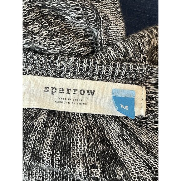 Anthropologie Sparrow Cardigan Medium Open Knit Boho Bonfire Linen - Picture 7 of 10